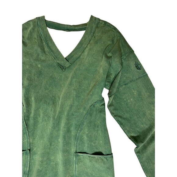 🆕 Free People Movement Hot Shot Runner Jumpsuit In Smoked Pine Green Medium - Picture 7 of 12